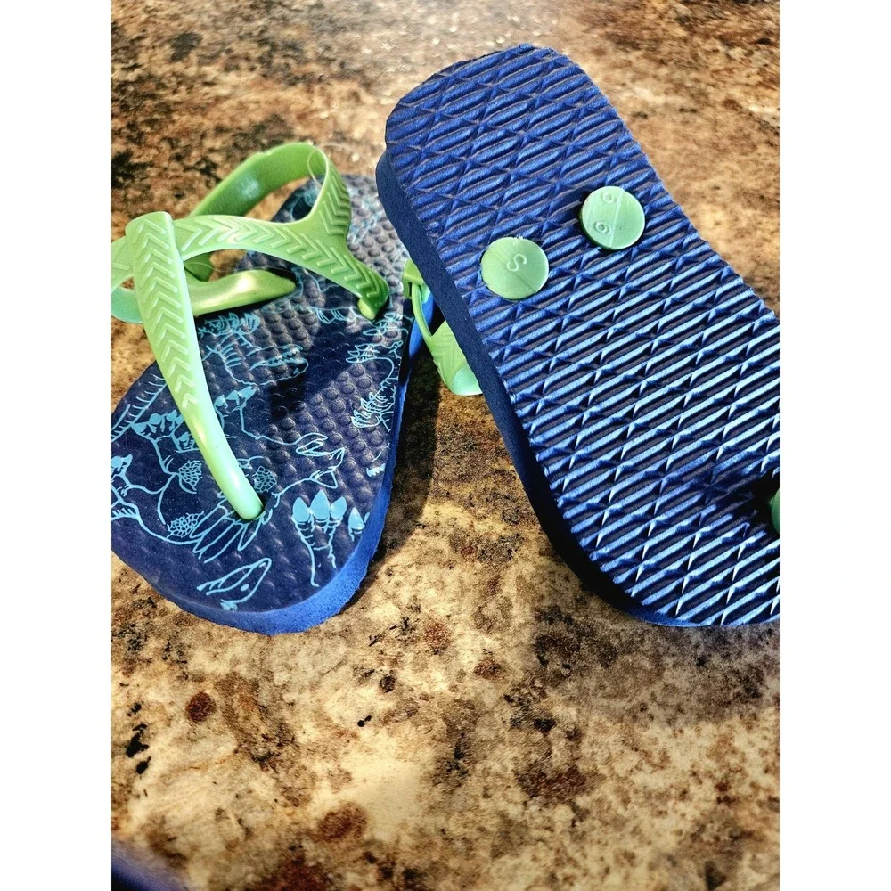 Tropic Sun Toddler Flip Flops American Flag NEW Size 5/6
